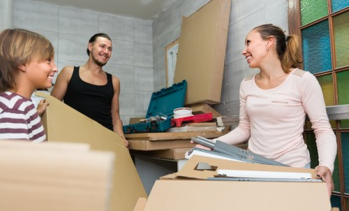 Removal van service preparing for a Richmond house move