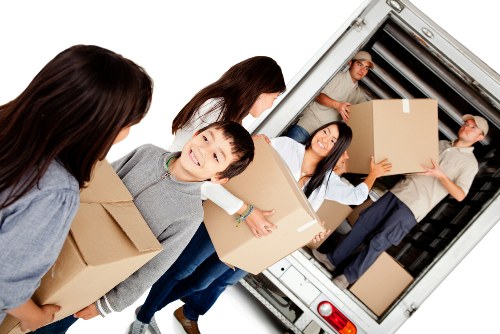 Moving truck in Richmond ready for a residential relocation
