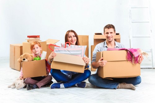 Van removal service with carefully handled packed items