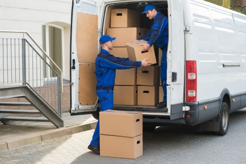 Removal team handling belongings during a Richmond move