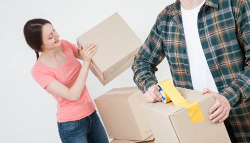 Secure removal van service with safety equipment in Richmond