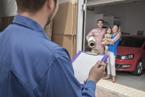 Commercial moving team planning office relocation in Richmond