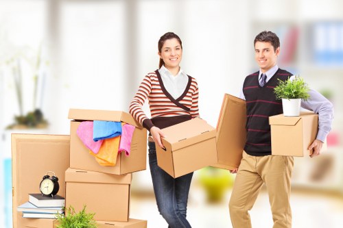 Professional office relocation team planning a business move in Richmond