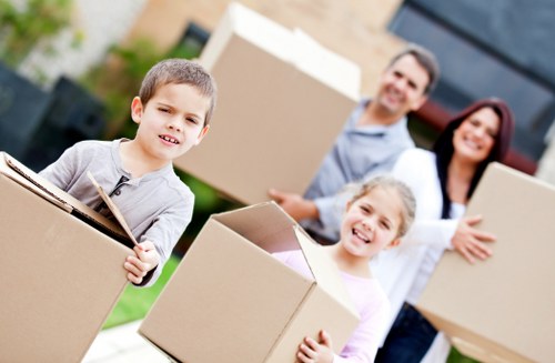 Local movers transporting office furniture in Richmond