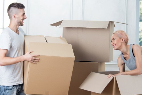 Local removal van Richmond service handling belongings carefully