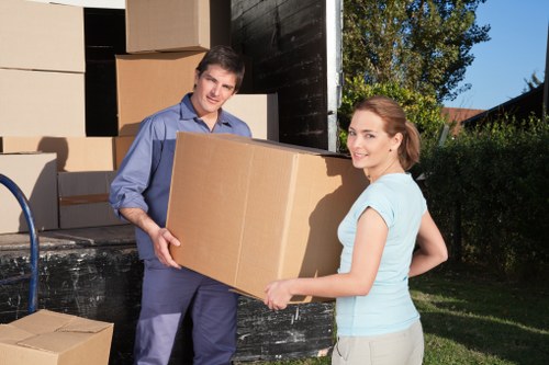 Screen reader user reviewing Richmond removal van information