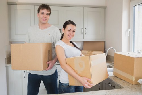 Customer reviewing booking details for a removal service